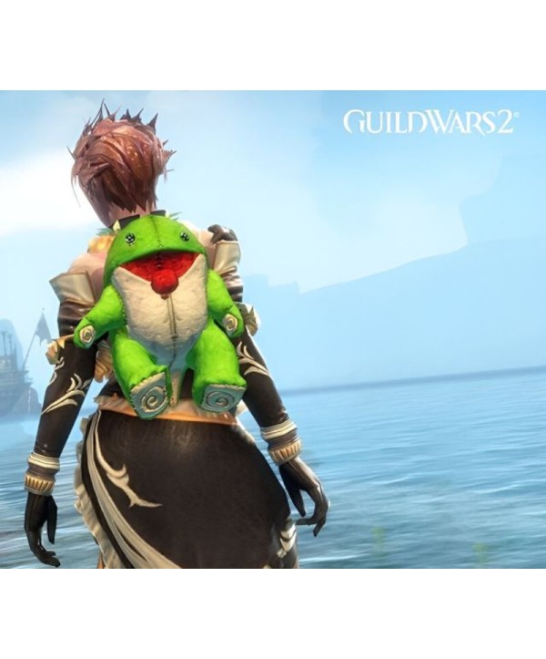 Guild Wars 2 - Green Plush Quaggan Backpack Cover DLC Arena.Net Other Key GLOBAL